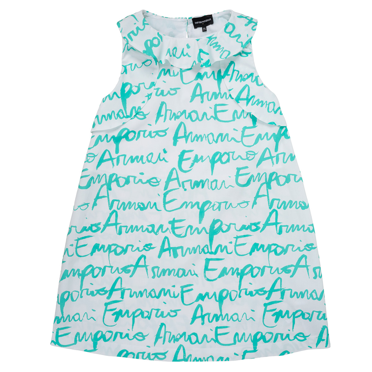 Textil Dívčí Krátké šaty Emporio Armani Antoni Bílá / Modrá