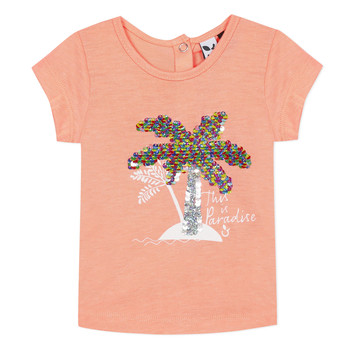 Textil Dívčí Trička s krátkým rukávem 3 Pommes EMMA Oranžová