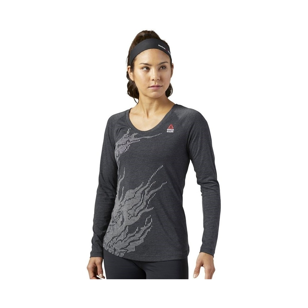 Textil Ženy Trička s krátkým rukávem Reebok Sport Crossfit Burnout Grafitové