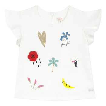 Textil Dívčí Trička s krátkým rukávem Catimini NADEGE Bílá