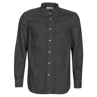 Textil Muži Košile s dlouhymi rukávy Diesel D-BER-P Černá