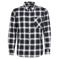 Textil Muži Košile s dlouhymi rukávy Urban Classics TOBI Černá / Bílá
