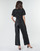 Textil Ženy Overaly / Kalhoty s laclem Moony Mood CLOKES Černá