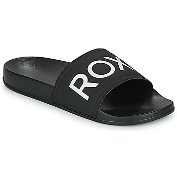 Boty Ženy pantofle Roxy SLIPPY II Černá / Bílá