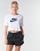 Textil Ženy Trička s krátkým rukávem Nike W NSW TEE ESSNTL CRP ICN FTR Bílá / Černá