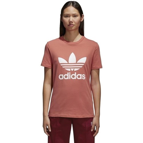 Textil Ženy Trička s krátkým rukávem adidas Originals Trefoil Červená