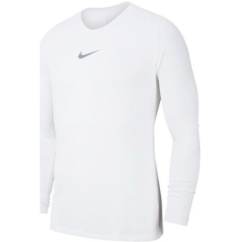Textil Chlapecké Trička s krátkým rukávem Nike JR Dry Park First Layer Bílá