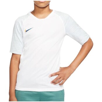 Textil Chlapecké Trička s krátkým rukávem Nike JR Breathe Strike Top Bílá