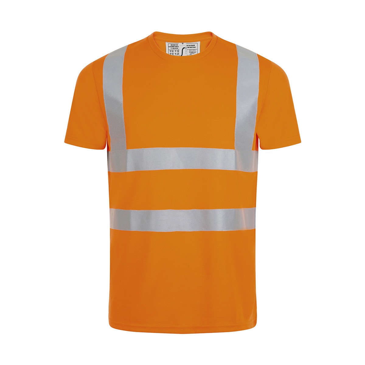 Textil Muži Trička s krátkým rukávem Sols MERCURE PRO VISIBLITY WORK Oranžová
