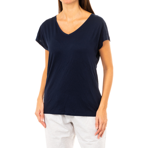 Textil Ženy Trička s krátkým rukávem Tommy Hilfiger 1487904682-416 Modrá