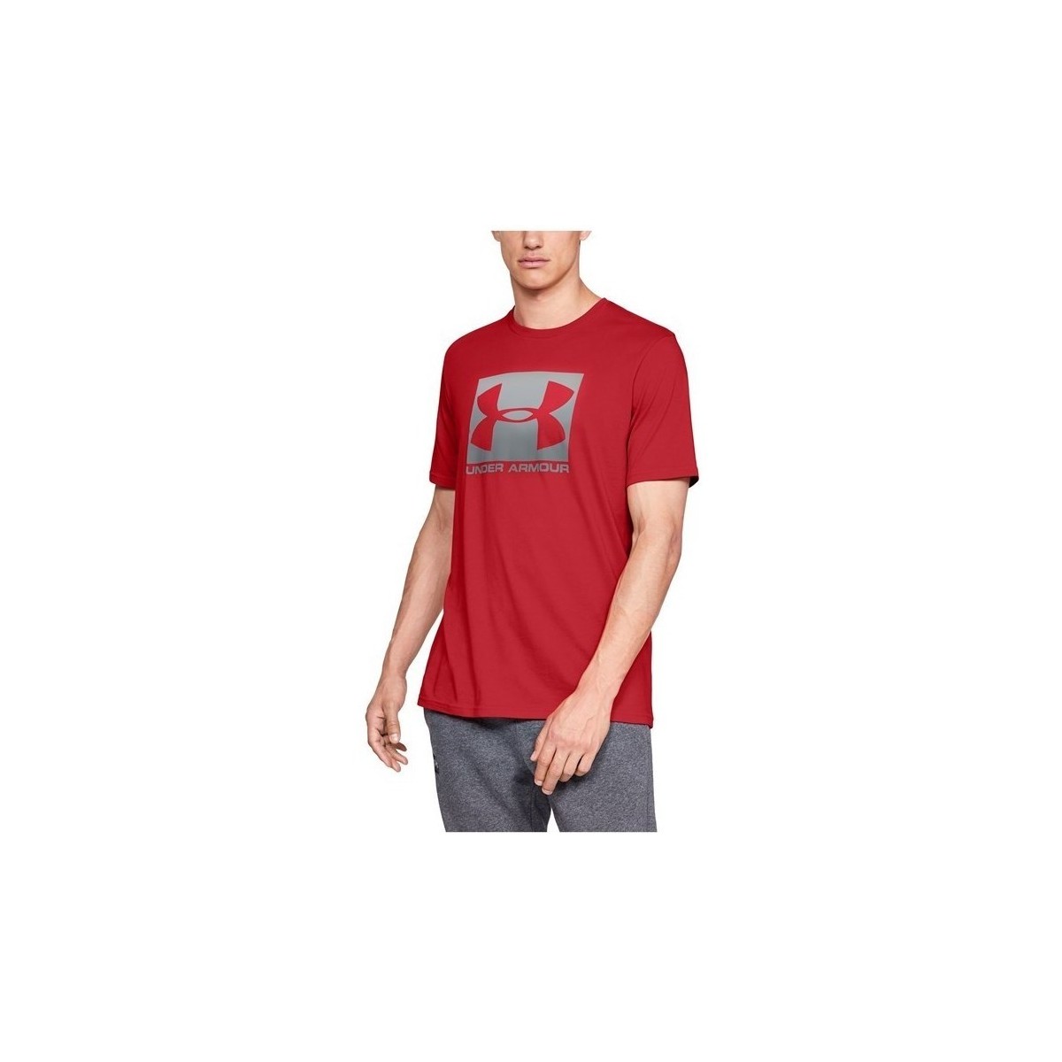 Textil Muži Trička s krátkým rukávem Under Armour Boxed Sportstyle Červená