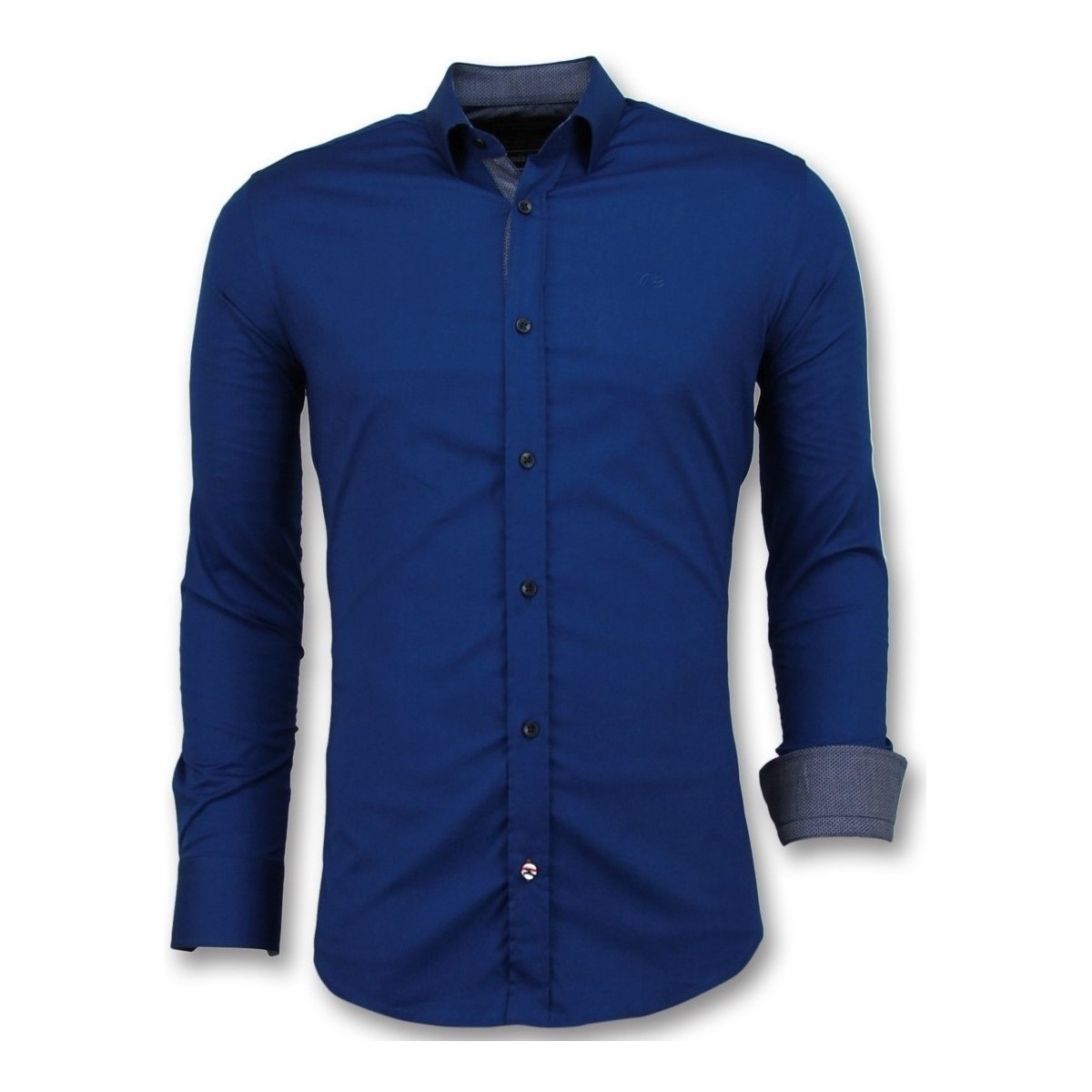 Textil Muži Košile s dlouhymi rukávy Tony Backer 102437022 Modrá