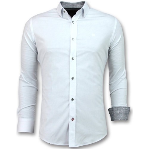 Textil Muži Košile s dlouhymi rukávy Tony Backer 102433512 Bílá