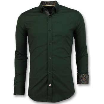 Textil Muži Košile s dlouhymi rukávy Tony Backer 102436869 Zelená