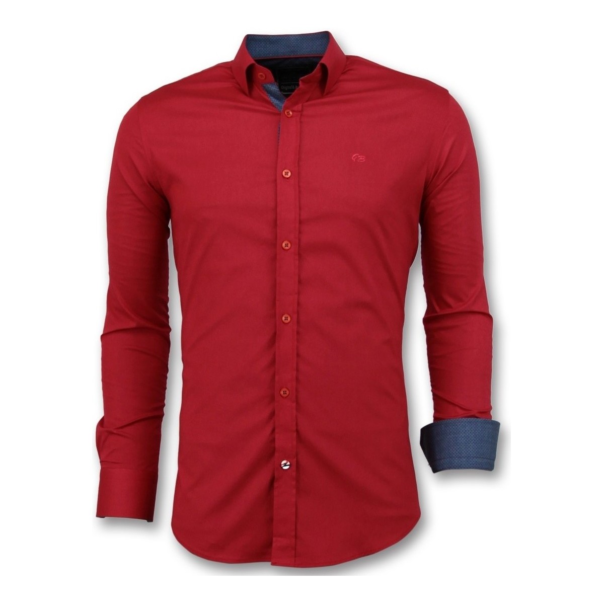 Textil Muži Košile s dlouhymi rukávy Tony Backer 102436806 Červená