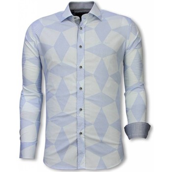 Textil Muži Košile s dlouhymi rukávy Tony Backer 68681927 Modrá