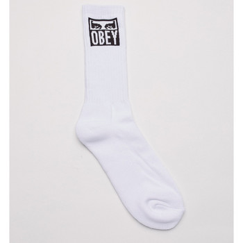 Spodní prádlo Muži Ponožky Obey eyes icon socks Bílá