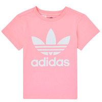 Textil Dívčí Trička s krátkým rukávem adidas Originals TREFOIL TEE Růžová