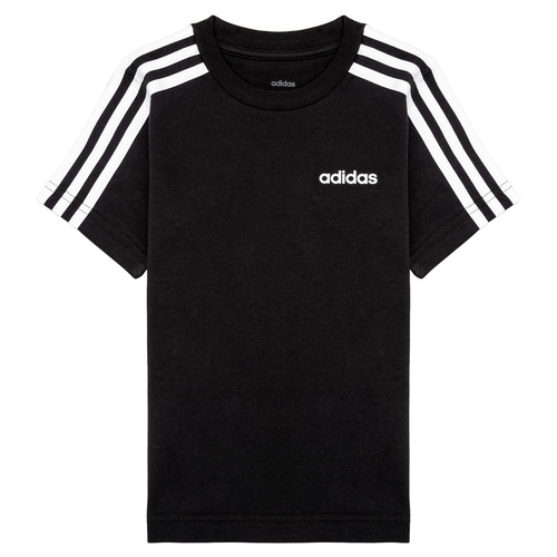 Textil Chlapecké Trička s krátkým rukávem adidas Performance YB E 3S TEE Černá