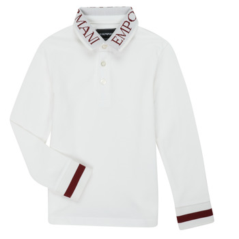 Textil Chlapecké Polo s dlouhými rukávy Emporio Armani 6H4FJ4-1J0SZ-0101 Bílá