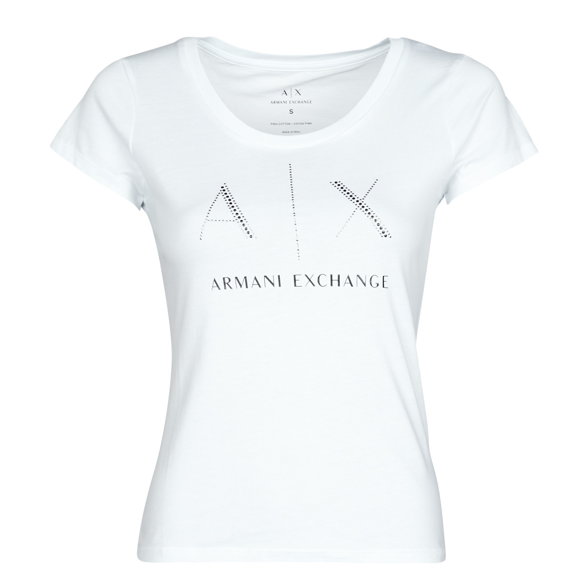 Textil Ženy Trička s krátkým rukávem Armani Exchange 8NYT83 Bílá