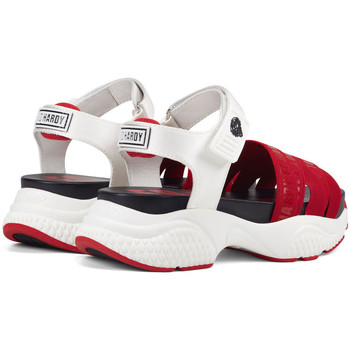 Ed Hardy Overlap sandal red/white Červená