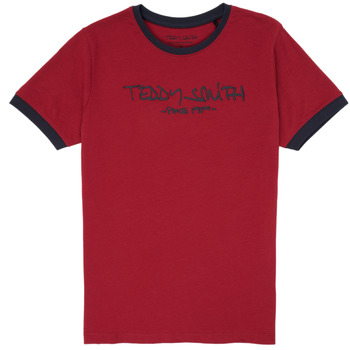 Textil Chlapecké Trička s krátkým rukávem Teddy Smith TICLASS 3 Červená