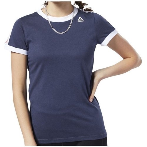 Textil Ženy Trička s krátkým rukávem Reebok Sport Linear Logo Tee Tmavě modrá