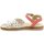Boty Dívčí Sandály Arno Molekinha 2312-422 bílo růžové dětské sandály Bílá