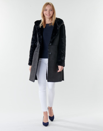 Textil Ženy Kabáty Lauren Ralph Lauren COMBO FX SH-COAT Černá
