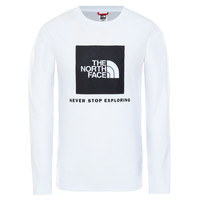 Textil Chlapecké Trička s dlouhými rukávy The North Face NEW BOX LOGO TEE Bílá