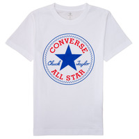 Textil Chlapecké Trička s krátkým rukávem Converse CORE CHUCK PATCH TEE Bílá