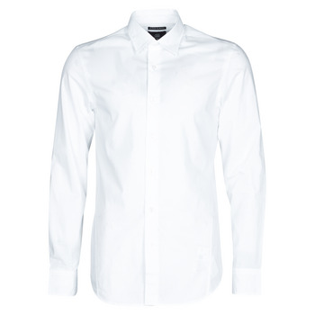 Textil Muži Košile s dlouhymi rukávy G-Star Raw DRESSED SUPER SLIM SHIRT LS Bílá