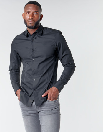 Textil Muži Košile s dlouhymi rukávy G-Star Raw DRESSED SUPER SLIM SHIRT LS Černá