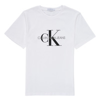 Textil Děti Trička s krátkým rukávem Calvin Klein Jeans MONOGRAM Bílá