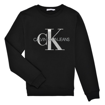 Textil Děti Mikiny Calvin Klein Jeans MONOGRAM SWEAT Černá