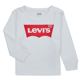 Textil Chlapecké Trička s dlouhými rukávy Levi's BATWING TEE LS Bílá