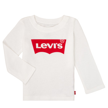Textil Dívčí Trička s dlouhými rukávy Levi's BATWING TEE LS Bílá