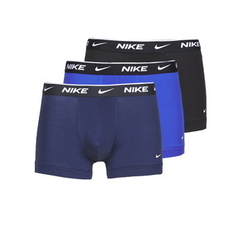 Spodní prádlo Muži Boxerky Nike EVERYDAY COTTON STRETCH Černá / Tmavě modrá / Modrá