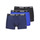 Spodní prádlo Muži Boxerky Nike EVERYDAY COTTON STRETCH X3 Černá / Tmavě modrá / Modrá
