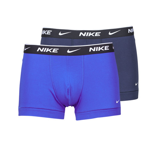 Spodní prádlo Muži Boxerky Nike EVERYDAY COTTON STRETCH X2 Modrá / Tmavě modrá