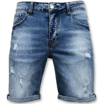 Textil Muži Tříčtvrteční kalhoty Enos 107478564 Modrá