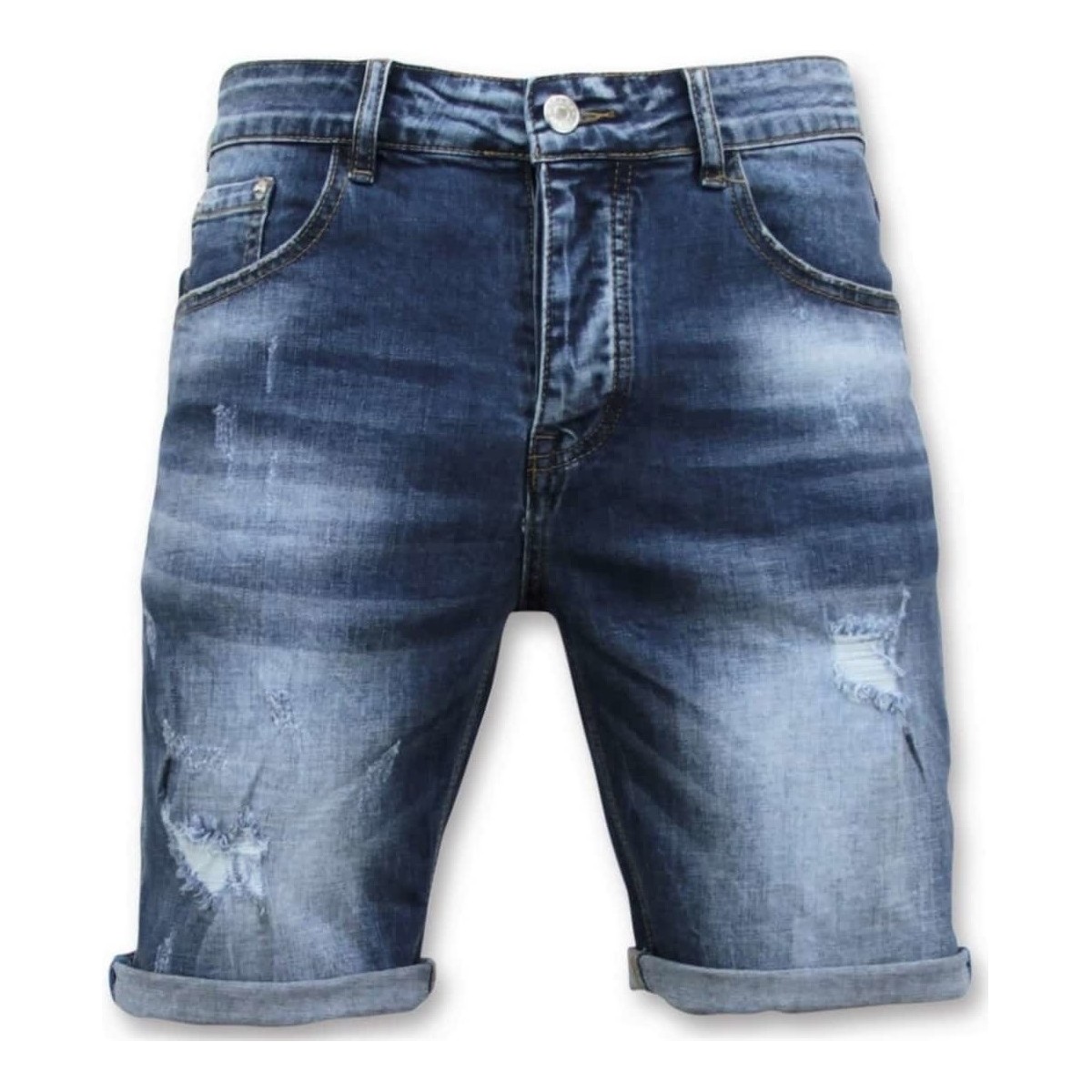 Textil Muži Tříčtvrteční kalhoty Enos 107476789 Modrá