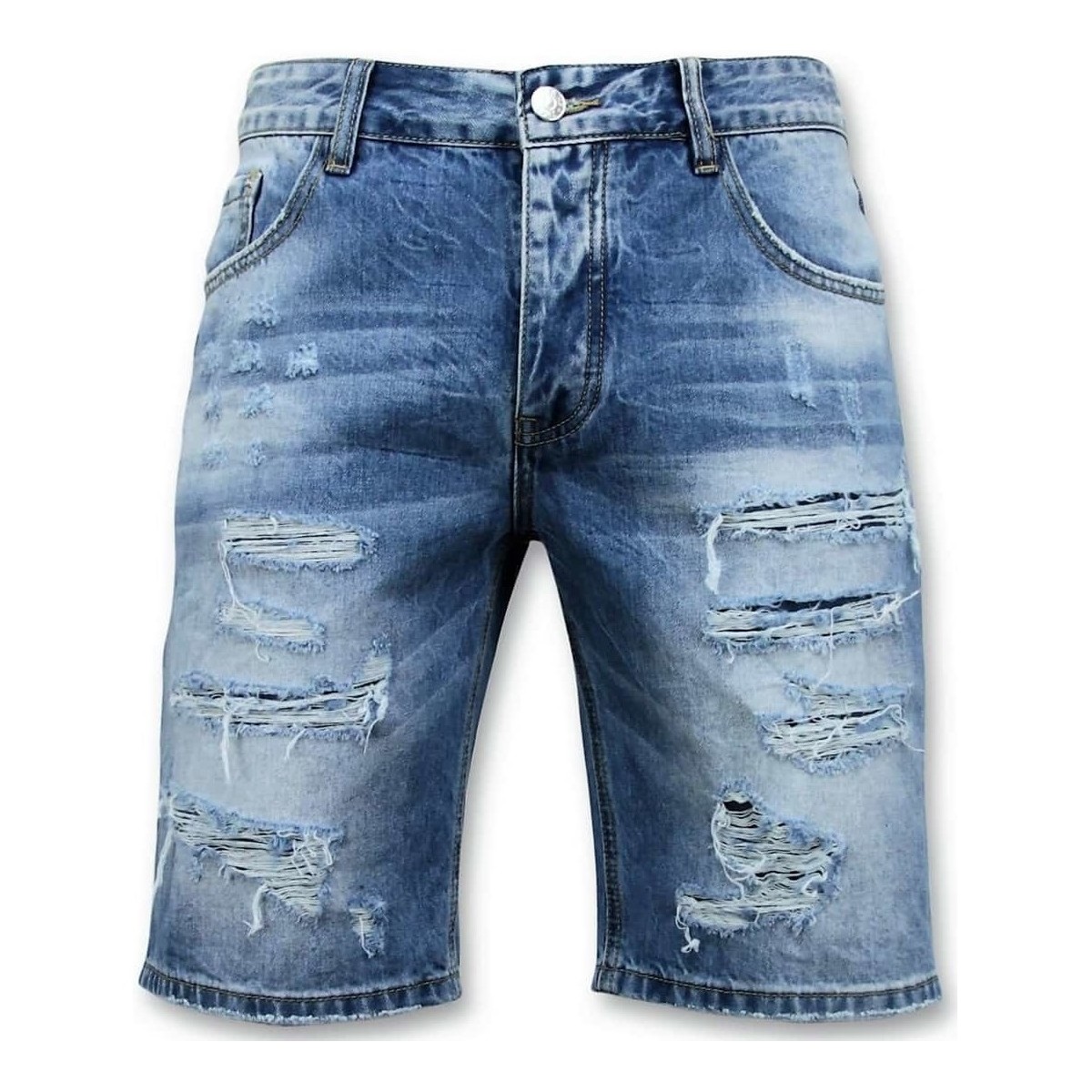 Textil Muži Tříčtvrteční kalhoty Enos 107476893 Modrá