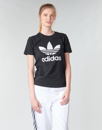 Textil Ženy Trička s krátkým rukávem adidas Originals TREFOIL TEE Černá