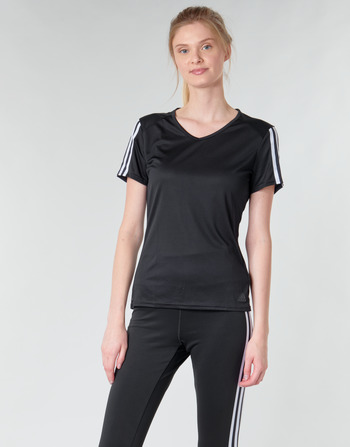 Textil Ženy Trička s krátkým rukávem adidas Performance RUN IT TEE 3S W Černá