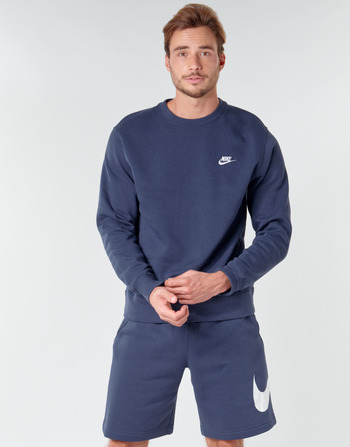 Textil Muži Mikiny Nike M NSW CLUB CRW BB Modrá