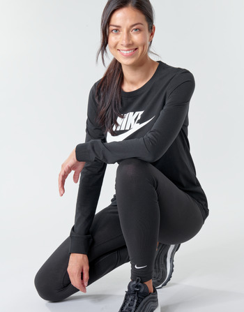 Nike W NSW TEE ESSNTL LS ICON FTR Černá