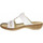 Boty Ženy Pantofle Rieker Dámské pantofle  60888-80 weiss Bílá