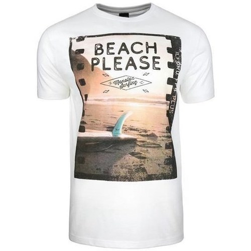 Textil Muži Trička s krátkým rukávem Monotox Beach Oranžové, Bílé